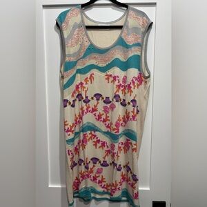 Tsumori Chisato Cream and Silver Knit Dress